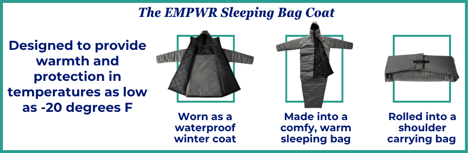 Sleeping bag coat