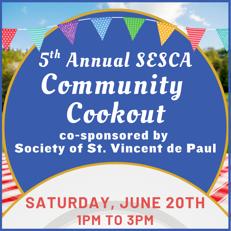 Community cookout graphic