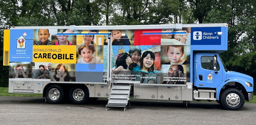 Ronald McDonald mobile healthcare via Akron Childrens